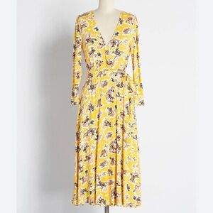 ModCloth wrap dress. Back in the saddle. Western theme. Med